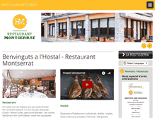Tablet Screenshot of hostalmontserrat.com